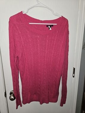 Talbots Pink Cable-Knit Women’s Sweater
